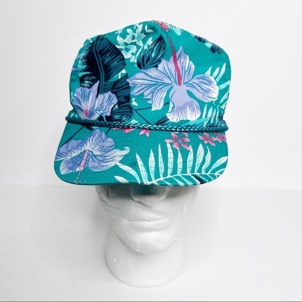 Vintage 80’s Hawaiian Floral Sheraton Waikiki Hotel Hat